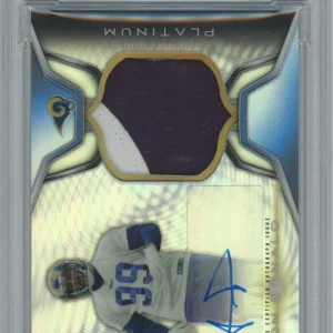 2014 Topps Platinum Aaron Donald Auto RK 2-Clr Patch #/99 #ARPAD PSA Gem Mint 10