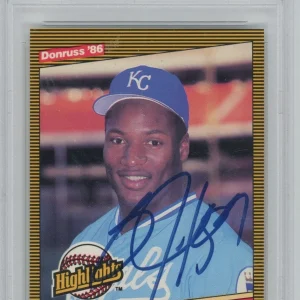 1986 Donruss Highlights #43 Bo Jackson RC OnCard Auto PSA 10 PSA GEM MT 10