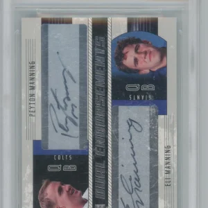 2004 Upper Deck Dual Endorsements RC Manning/Manning BGS Gem Mint 9.5 Auto 10