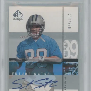 2001 SP Authentic Steve Smith RC Auto /550 BGS Gem Mint 9.5 Auto 10