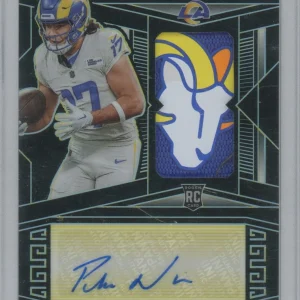 2023 Panini Obsidian Puka Nacua Rams Head Logo Patch Auto #2/10 RC
